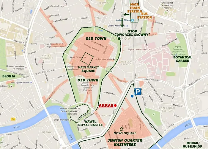 Appartamento Arras With Wawel Castle View, Wifi Cracovia